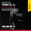 imageRed Line 50104 75W85 GL5 Full Synthetic Gear Oil for Hypoid Limited Slip Differentials  1 QuartGallon