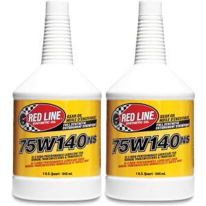 imageRed Line 57104 75W140 NonLimited Slip Synthetic Gear Oil  1 Quart1 Quart 32 Ounces Pack of 2